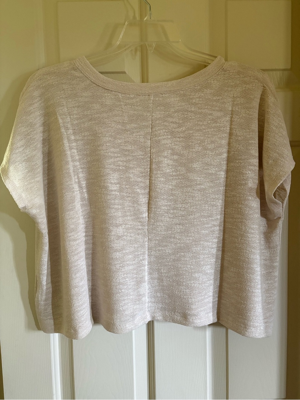 Zenana Size XL Short Sleeve Beige Crop Top - NWOT - Picture 2 of 4